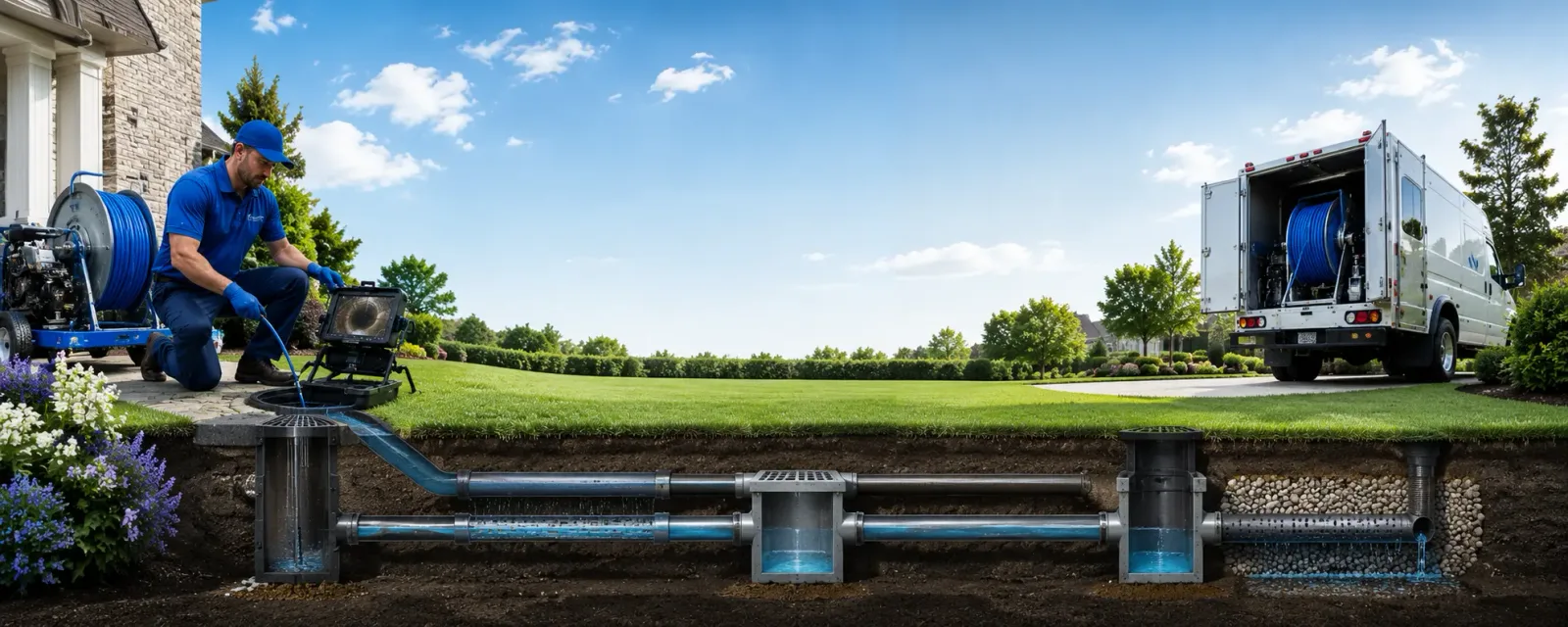 Outdoor drain cleaning information for Alfred Station, NY